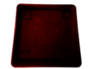 Plato Para Macetero cuadrado PC50 de Color Café