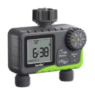 Programador Riego Automático Controlador Digital 2 Zonas