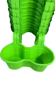 Jardinera de Balcón Doble Triple Verde