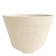 Macetero Modelo Barril 52 Cm de Color Hueso