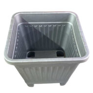 Macetero Cuadrado MC10 Plateado - Imagen 2