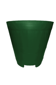 Macetero Modelo Barril 40 Cm Color Verde Oscuro - Imagen 2