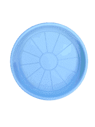 Plato Para Macetero Redondo P19 de Color Verde Azul Pastel