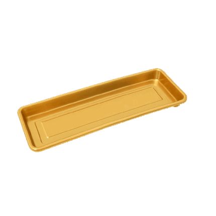 Plato Para Jardinera PJR-35 Color Dorado