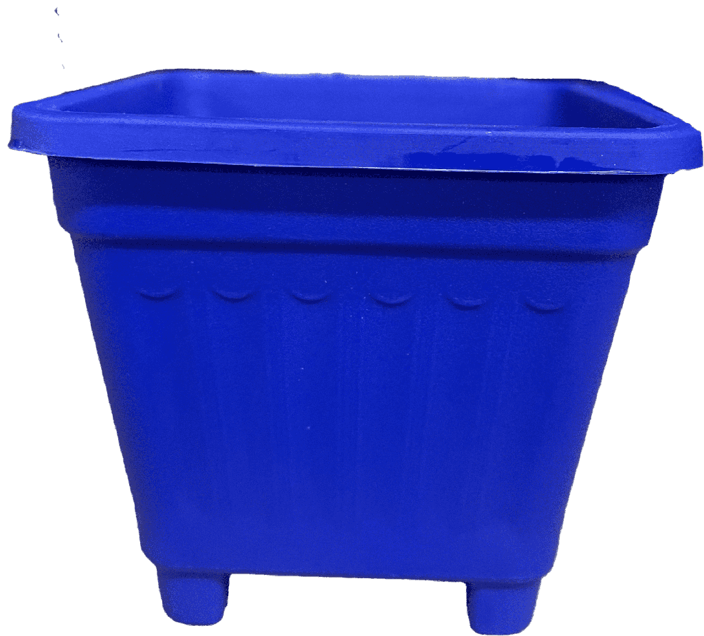 Macetero Cuadrado Azul 15 Cm