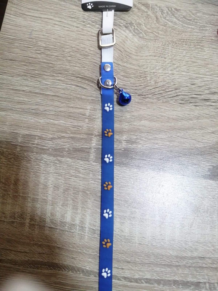 Collar Para Mascotas Para Gatos Gomita Azul