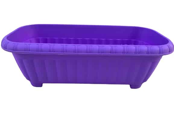 Jardinera Morada Con Diseño