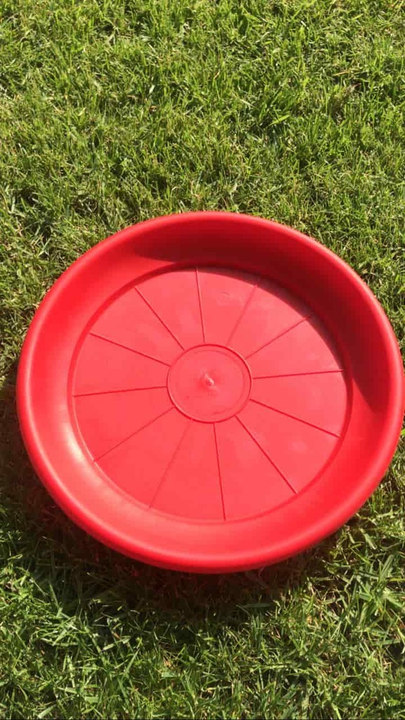 Plato Para Macetero Redondo P35 Color Rojo