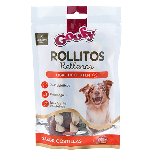 Rollitos Rellenos Goofy para Perros 3 unidades