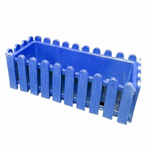 Jardinera de Reja Azul