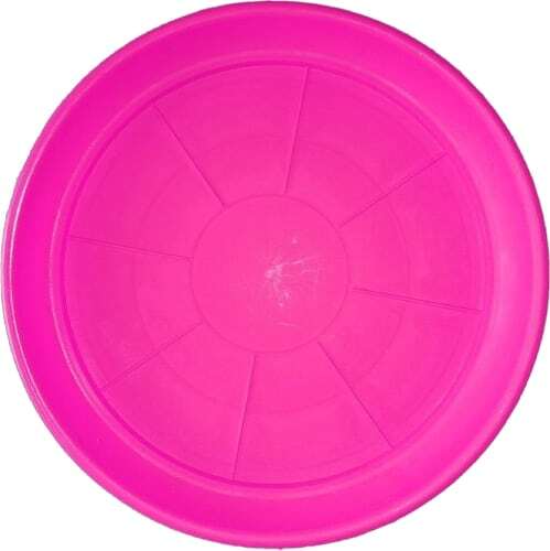 Plato Para Macetero Redondo P35 de Color Rosado