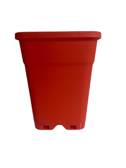 Macetero Rectangular 18x24.5cm Color Rojo