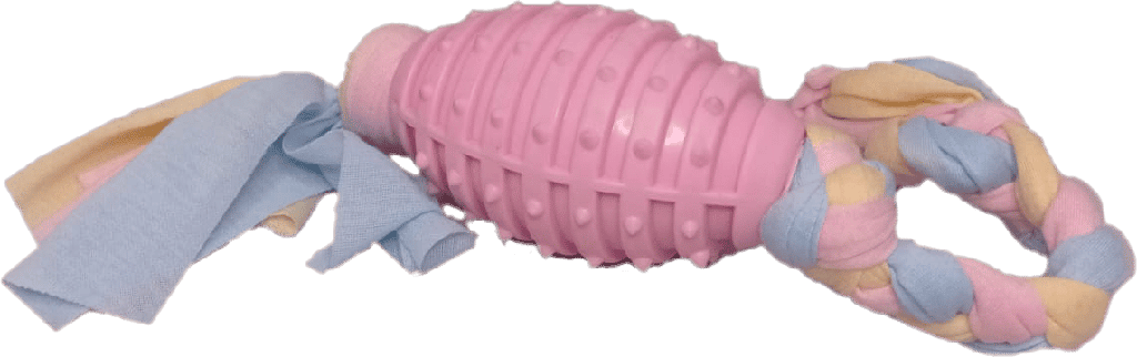 Juguete Para Mascotas Trenza Rosado