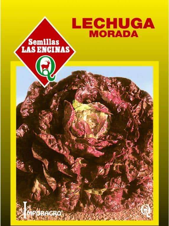 Semillas de Lechuga Morada 4 Estaciones