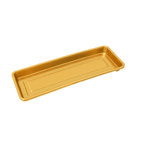 Plato Para Jardinera PJR-35 Color Dorado