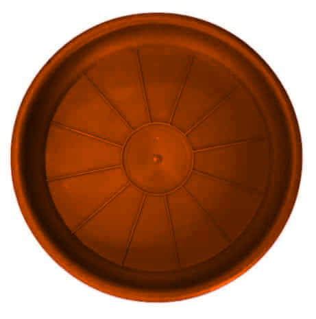 Plato Para Macetero Redondo P15 de Color Cobre