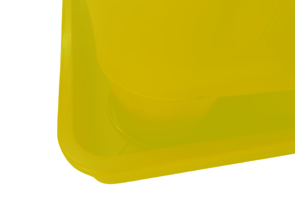 Plato Para Macetero cuadrado PC15 de Color Amarillo