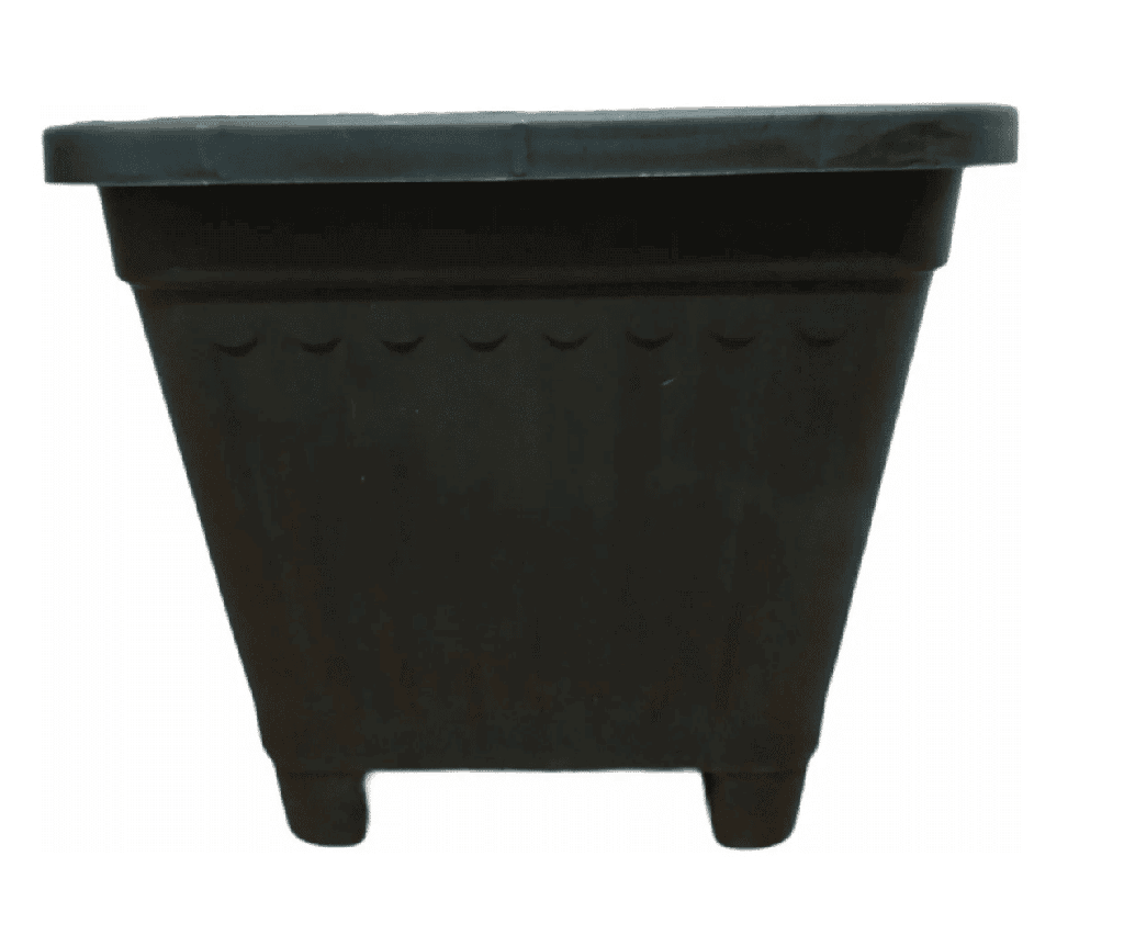 Macetero Cuadrado Negro 8 Cm