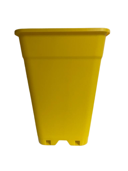 Macetero Rectangular 24x33cm Color Amarillo