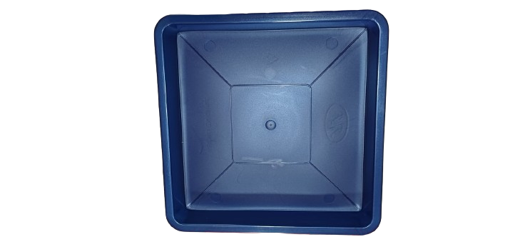 Plato Para Macetero cuadrado PC15 de Color Azul Petroleo
