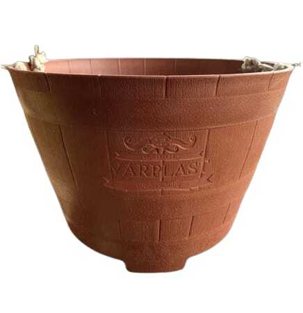 Macetero Modelo Barril Café 52 Cm