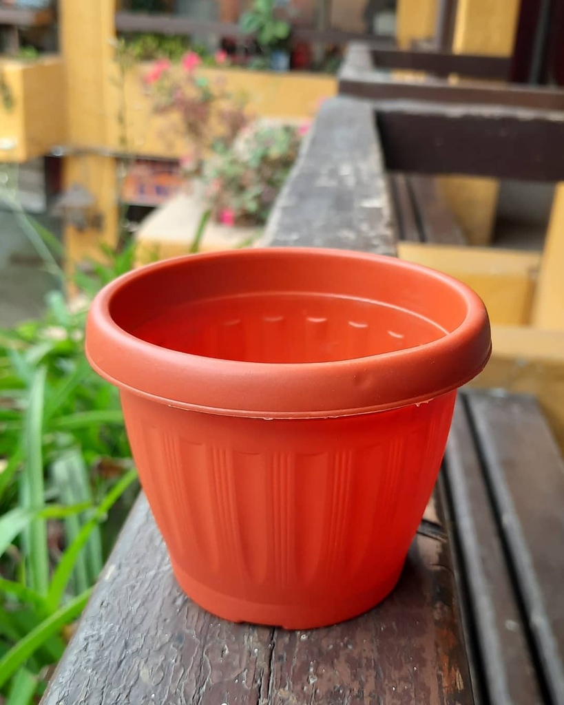 Macetero M8 redondo color Terracota