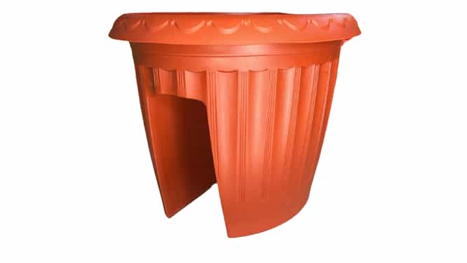 Macetero Para Baranda Color Terracota