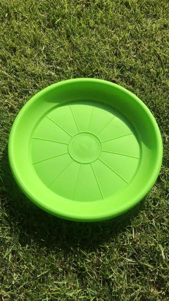 Plato Para Macetero Redondo P35 Color Verde