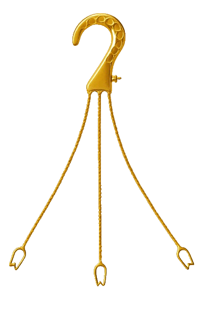 Colgador Para Macetero Color Dorado