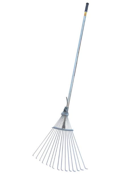 Rastrillo Barre Hojas Ajustable Galvanizado