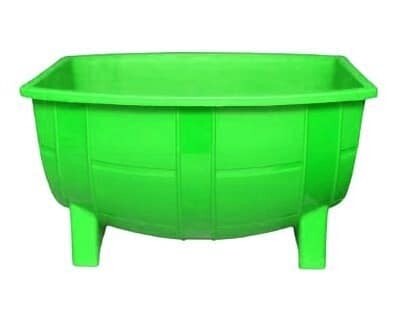 Macetero Mini Barril Color Verde Oscuro