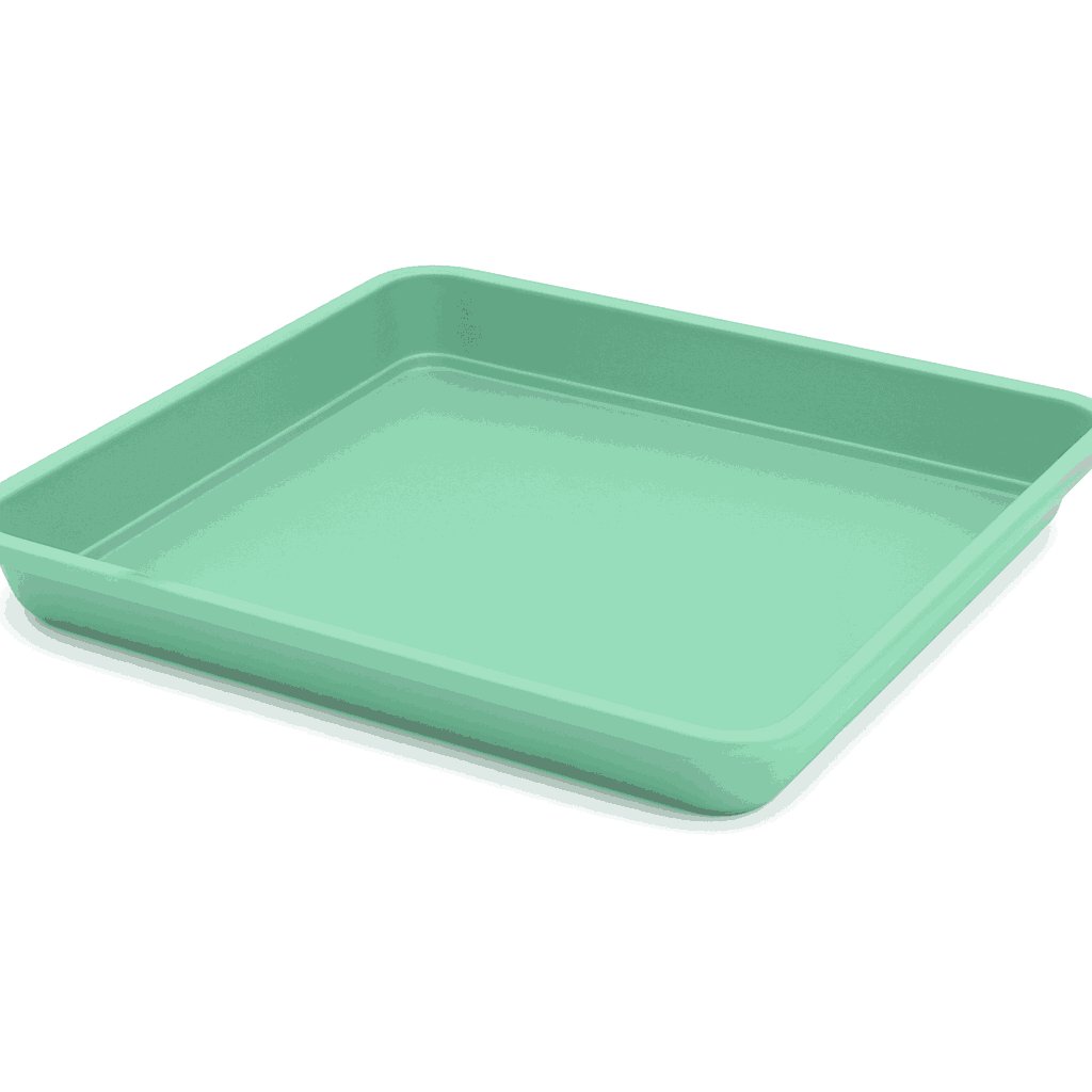 Plato Para Macetero cuadrado PC10 de Color Menta
