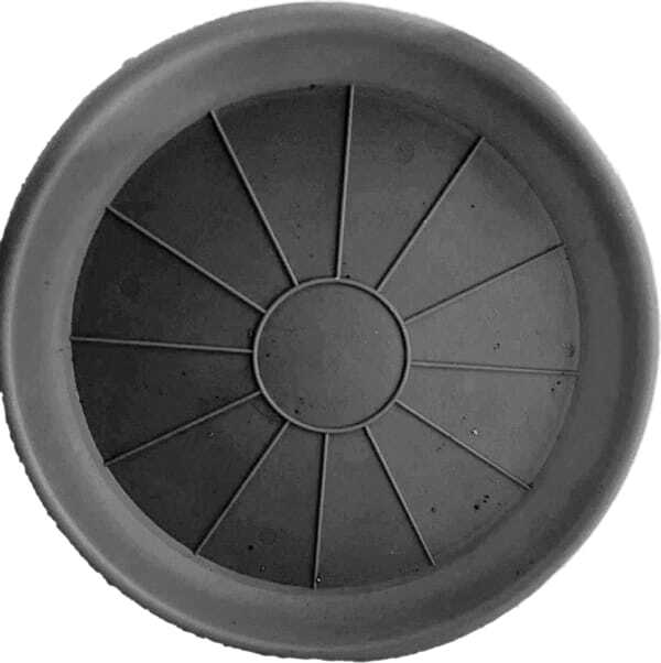 Plato Para Macetero Redondo P28 de Color Gris